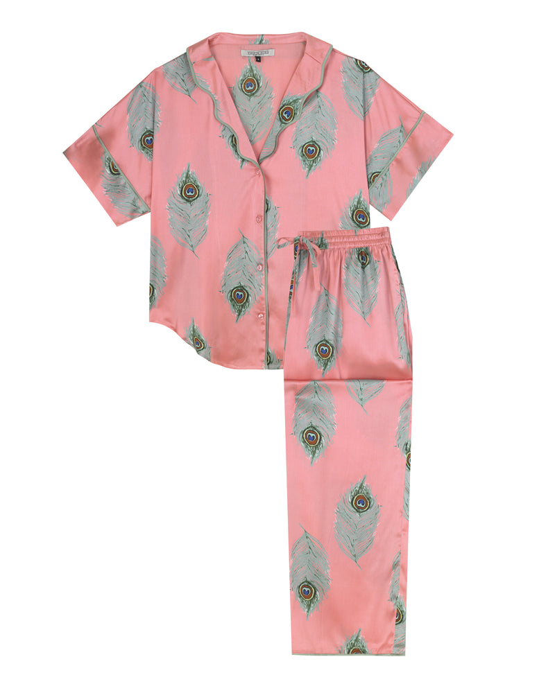 Womens Satin Traditional Pyjamas – THEIR NIBS